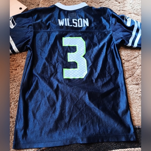 Youth Large NFL Jersey Shirt Team Apparel #3 Wilson - Picture 5 of 5